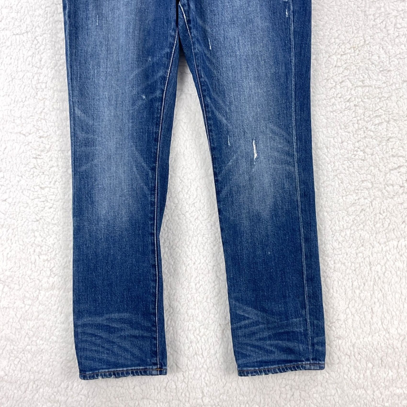 Madewell Madewell High Rise Slim Boy Jeans Womens Size 26 Blue Denim 5 Pocket Stretch Jeans Size 26" / US 2 / IT 38 - 3 Thumbnail