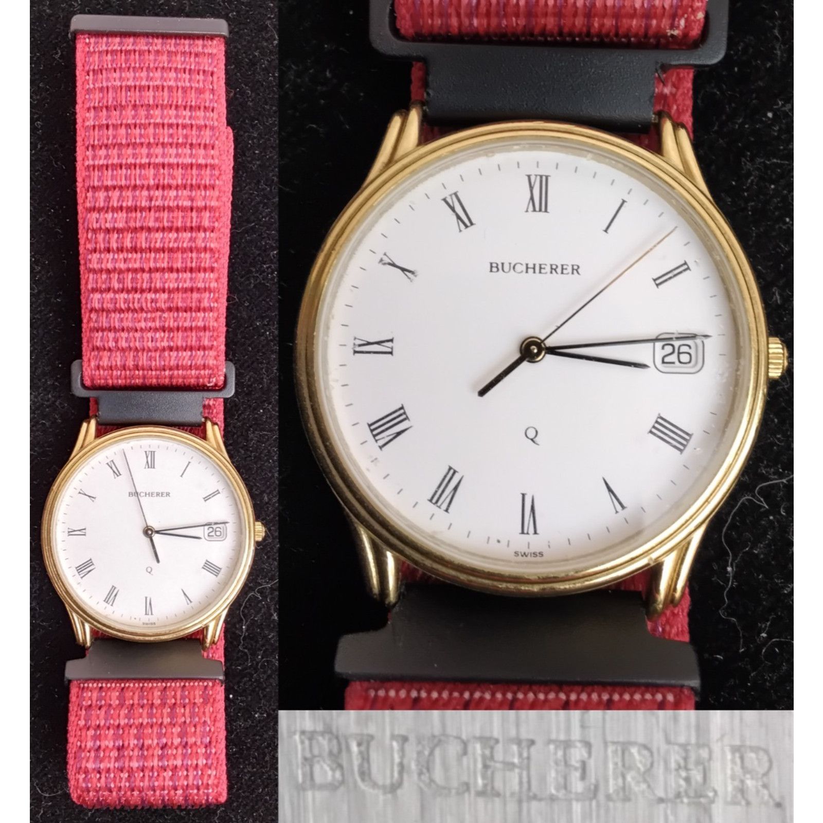 Other Bucherer Wrist Watch Men's Vintage 1990's Gold Plated Bezel Size ONE SIZE - 1 Thumbnail