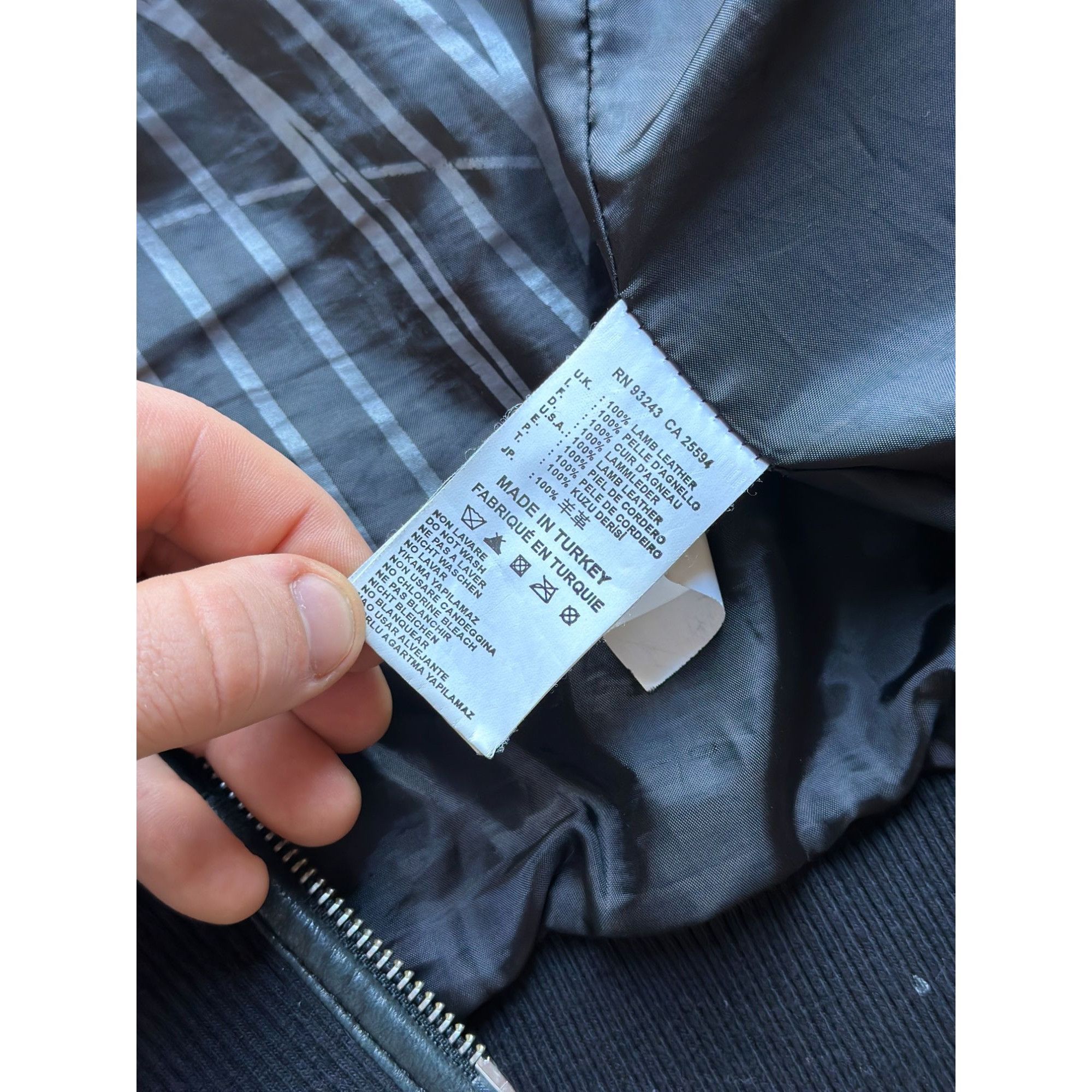 Diesel DIESEL BLACK LAMB LEATHER MOTO ZIP UP JACKET PLEATED DETAIL Size M / US 6-8 / IT 42-44 - 5 Thumbnail