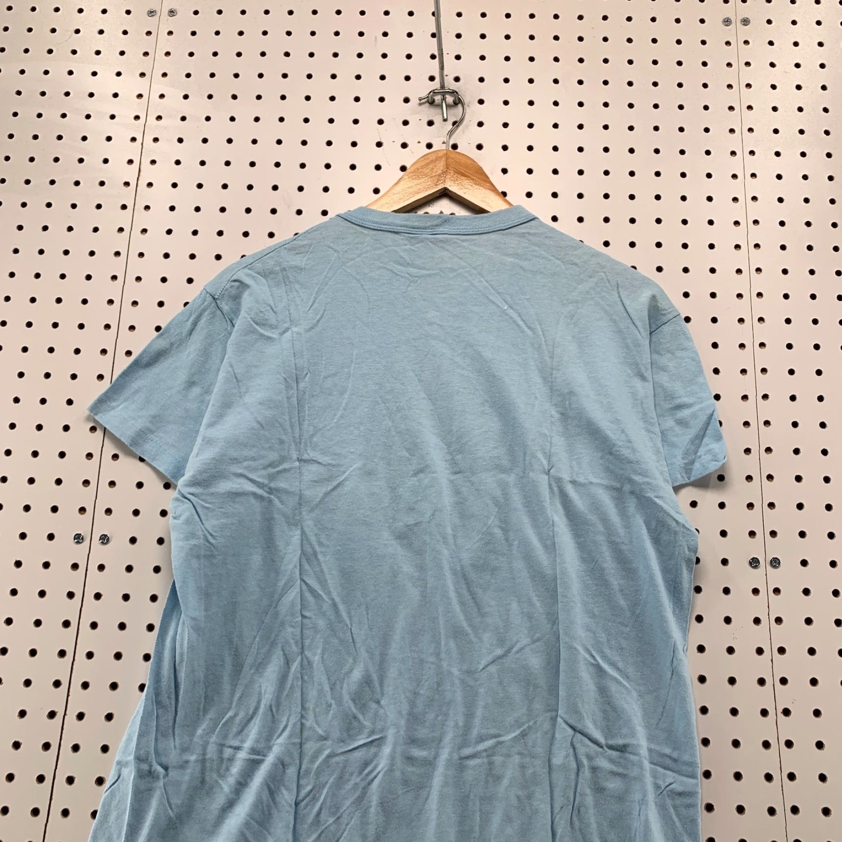 Vintage VTG Gold Rush Shirt Mens Large Blue Cotton 70s Vintage T-Shirt Crew Neck Short Sleeve Made USA 20x26 Mens Size US L / EU 52-54 / 3 - 7 Thumbnail