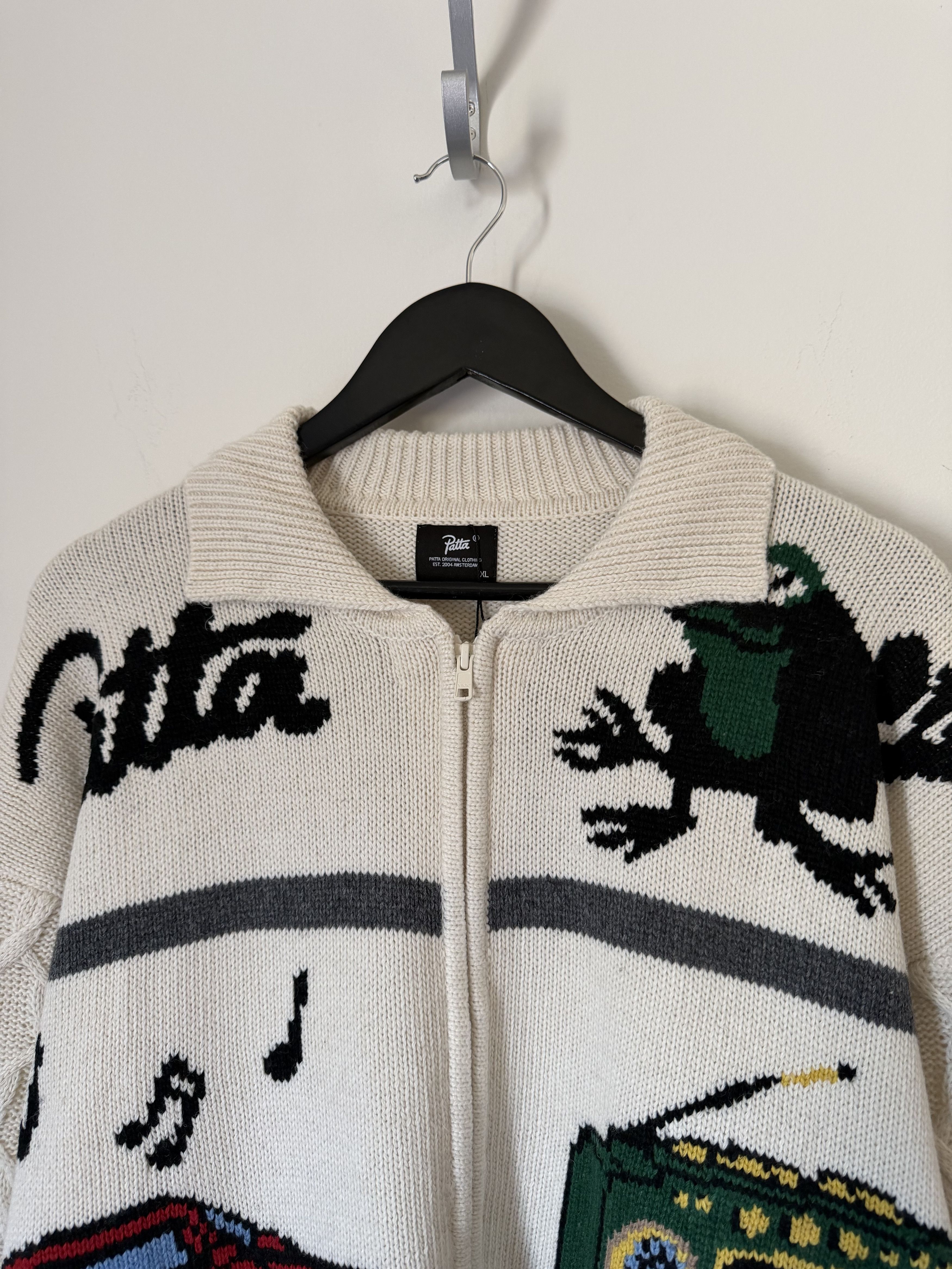 Patta Patta Perfect Day Knit Cardigan in White Size US XL / EU 56 / 4 - 2 Thumbnail