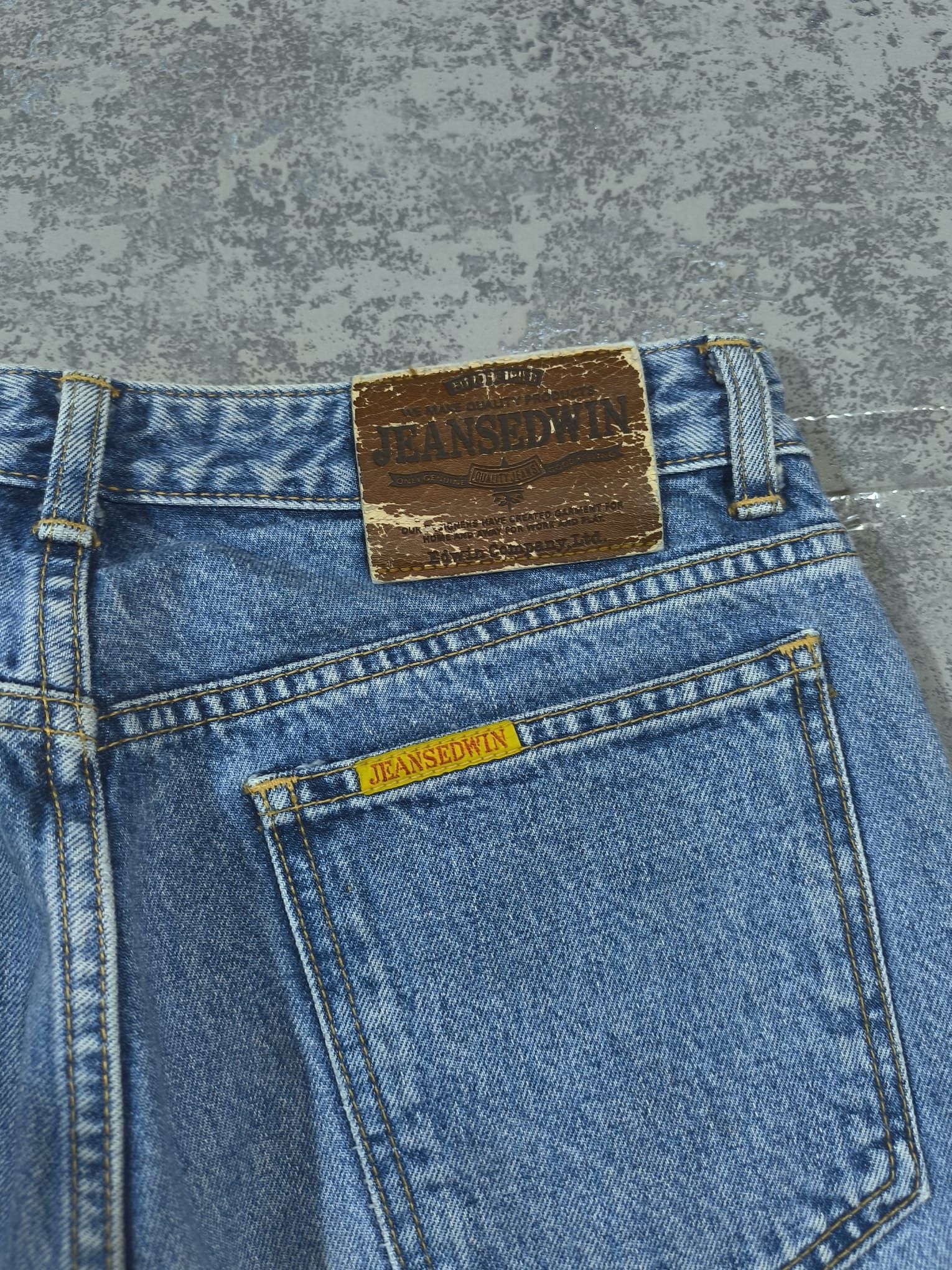Edwin vtg Edwin London Slim made in Japan 90s Distressed Unhemmed Size US 29 - 7 Thumbnail