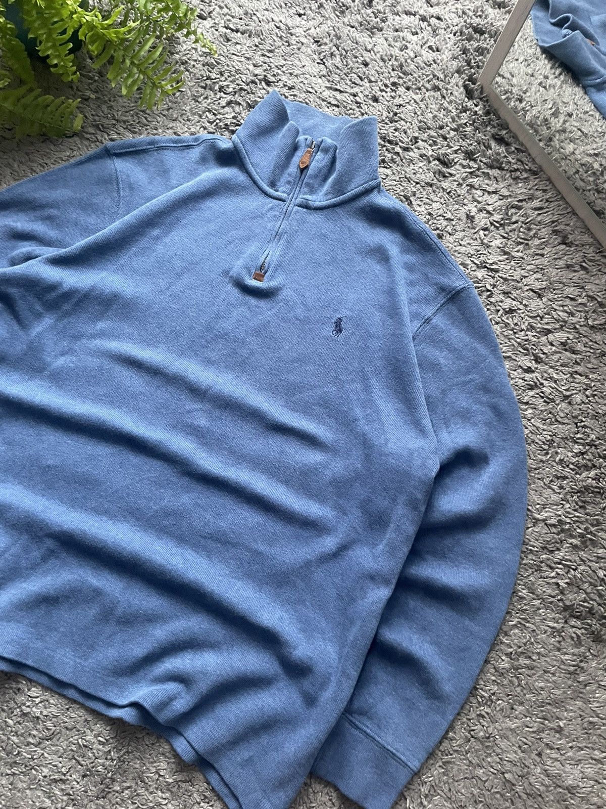 Polo Ralph Lauren × Vintage 00s Polo Ralph Lauren 1/3 Zip Sweatshirt Streetwear Luxury Size US M / EU 48-50 / 2 - 4 Thumbnail