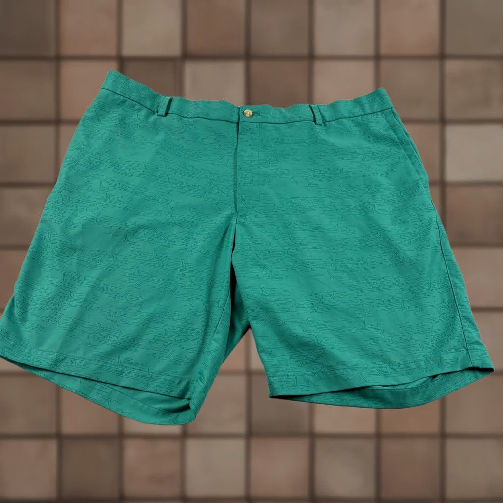 Peter Millar Peter Millar Shorts Mens Size 40 Green Chino Salem Performance Golf Stretch Shorts Mens 40 Green Chino Salem Stretch Size US 40 / EU 56 - 1 Thumbnail