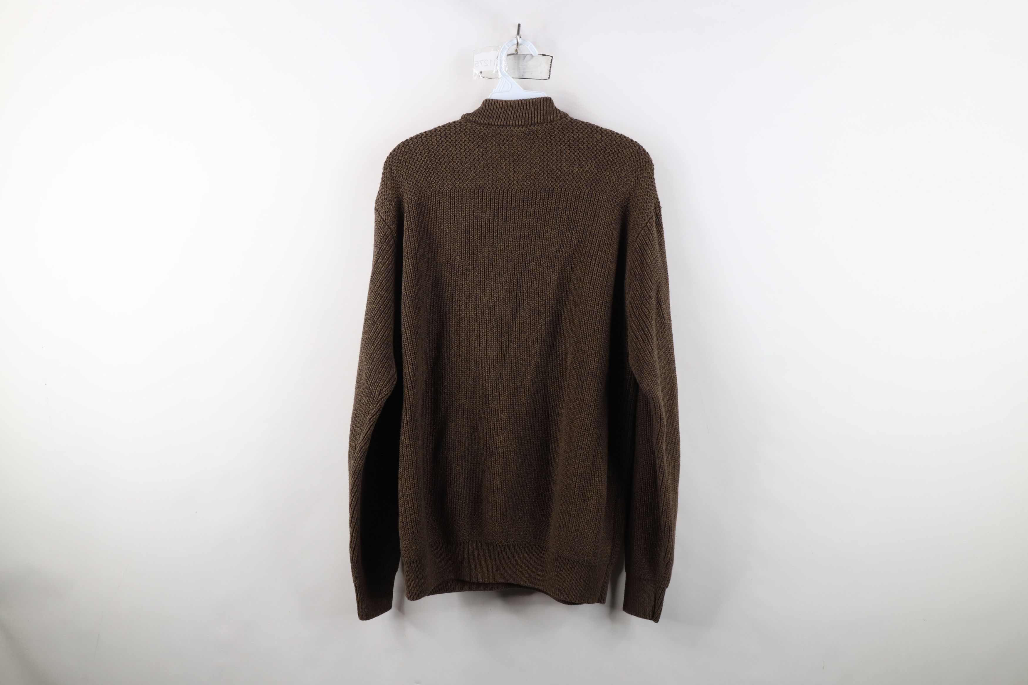 Cabelas Vintage Cabelas Cotton Ribbed Knit Henley Sweater Brown Size US XL / EU 56 / 4 - 10 Thumbnail