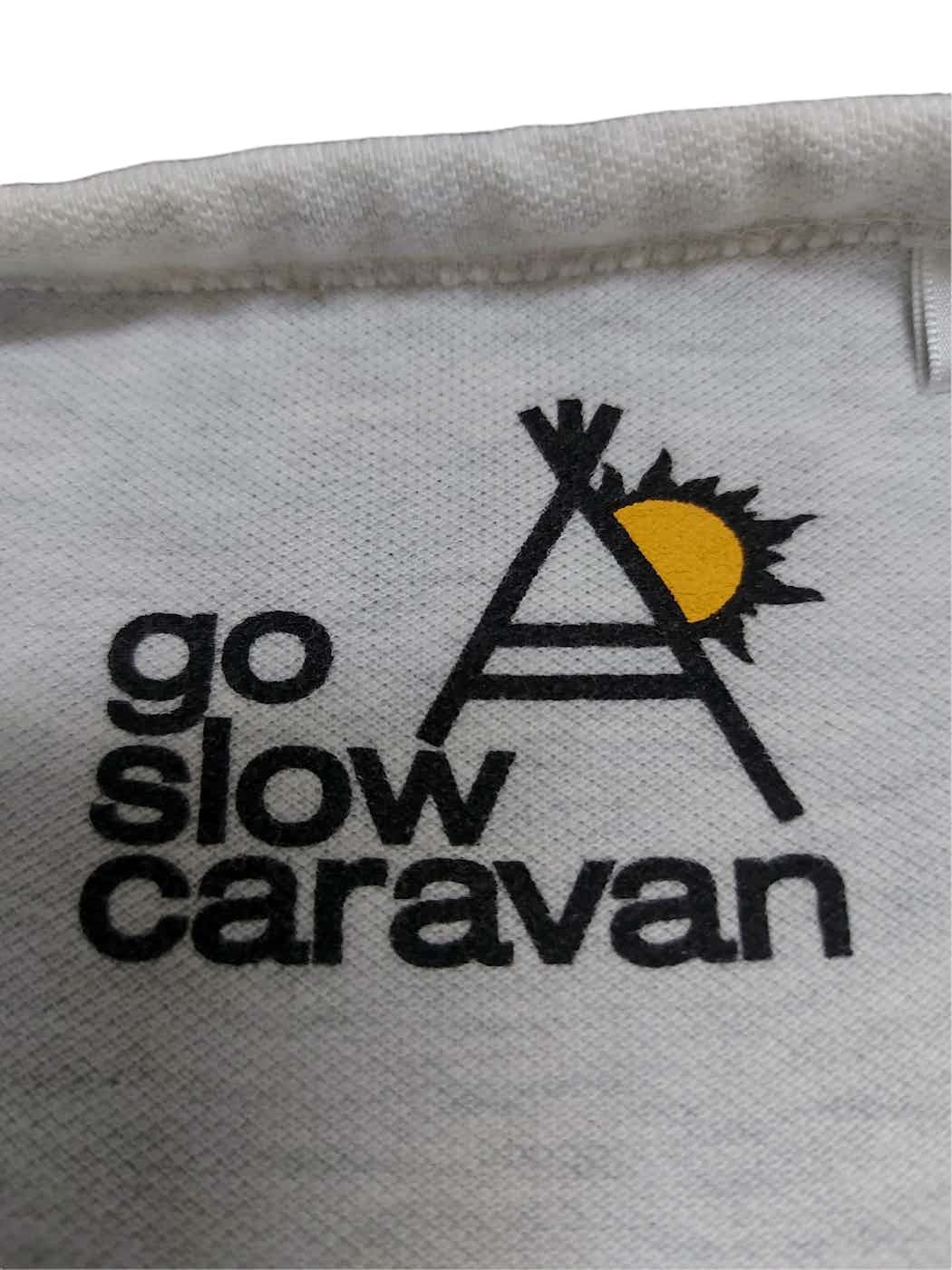 Japanese Brand × go slow caravan Rare! Go Slow Caravan Beachgoers Bear Graphic Tee Size US S / EU 44-46 / 1 - 6 Thumbnail