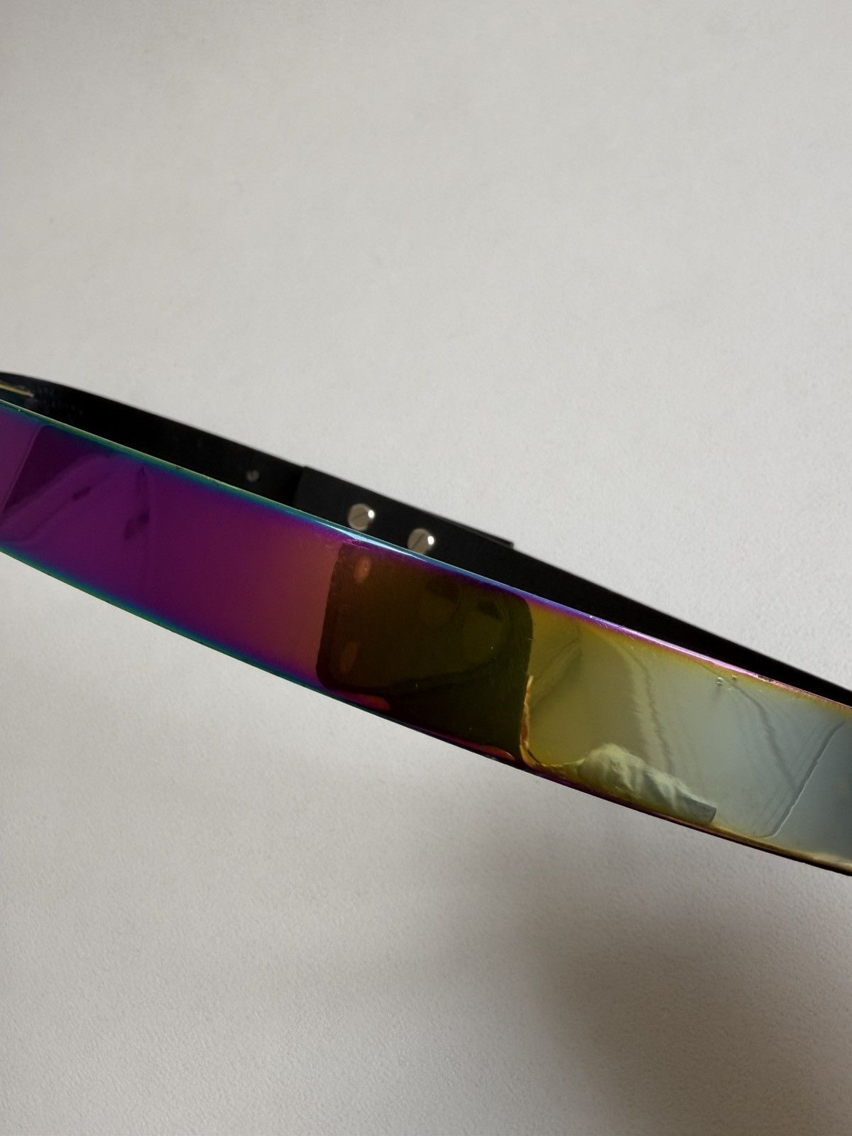 Maison Margiela 08 ‘Incognito’ Iridescent Metal/Leather Belt Size ONE SIZE - 7 Thumbnail