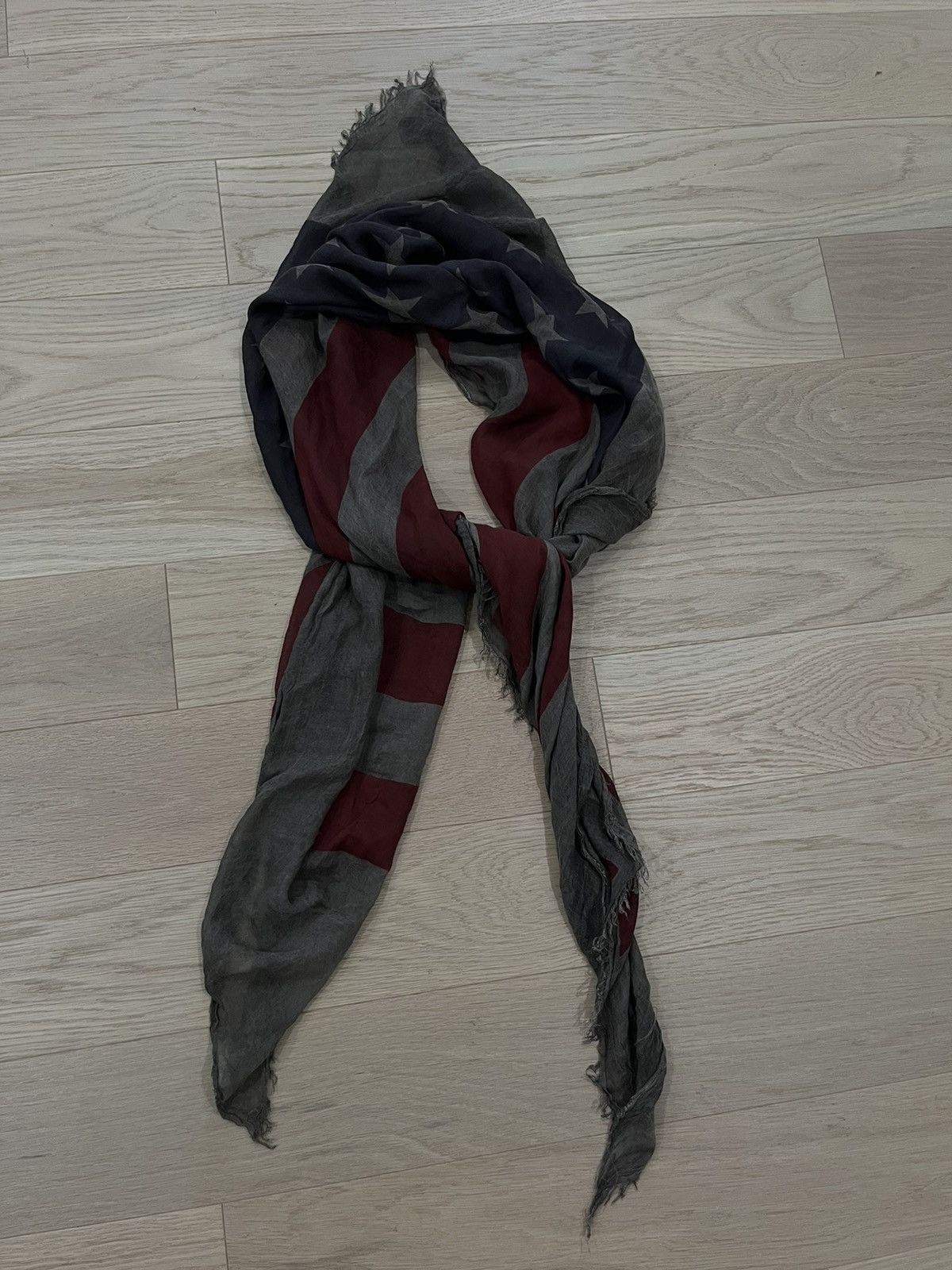 John Varvatos American flag scarf. Brown red. Size ONE SIZE - 11 Thumbnail