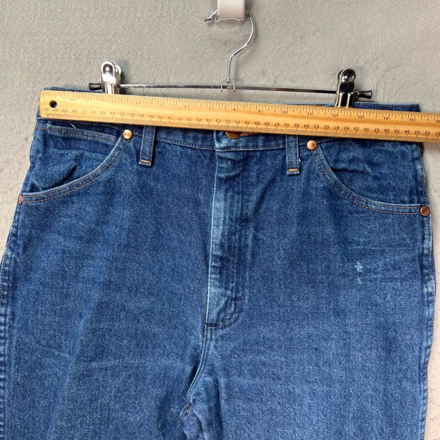 Wrangler Wrangler Jeans Slim Straight Denim 32 x 36 Mens Blue Regular 5-Pocket Design Denim Jeans Vintage No Size US 32 / EU 48 - 4 Thumbnail