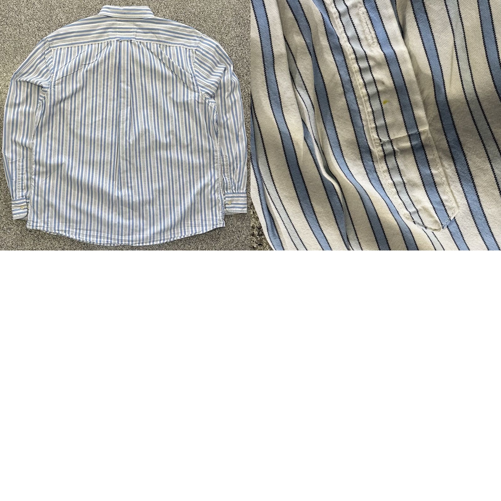 Gap Gap Shirt Mens XXL Vintage Y2K Long Sleeve Button Up Striped Orange Blue Shirt Size US XXL / EU 58 / 5 - 8 Thumbnail