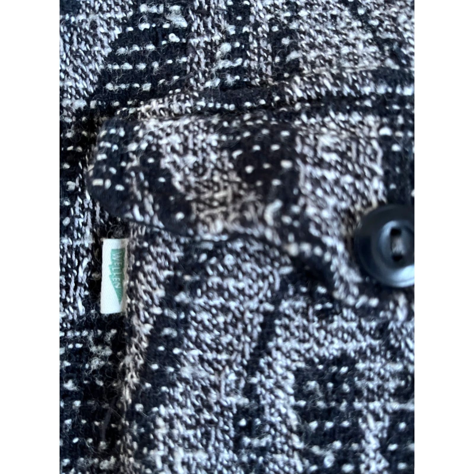 Vintage Wellen Men's Jacquard Overshirt Jacket 100% Organic Cotton Sz M Black Diamond - Shirt - Mens - Jacket - Vintage/Classic/Outdoor Style Size US M / EU 48-50 / 2 - 7 Thumbnail