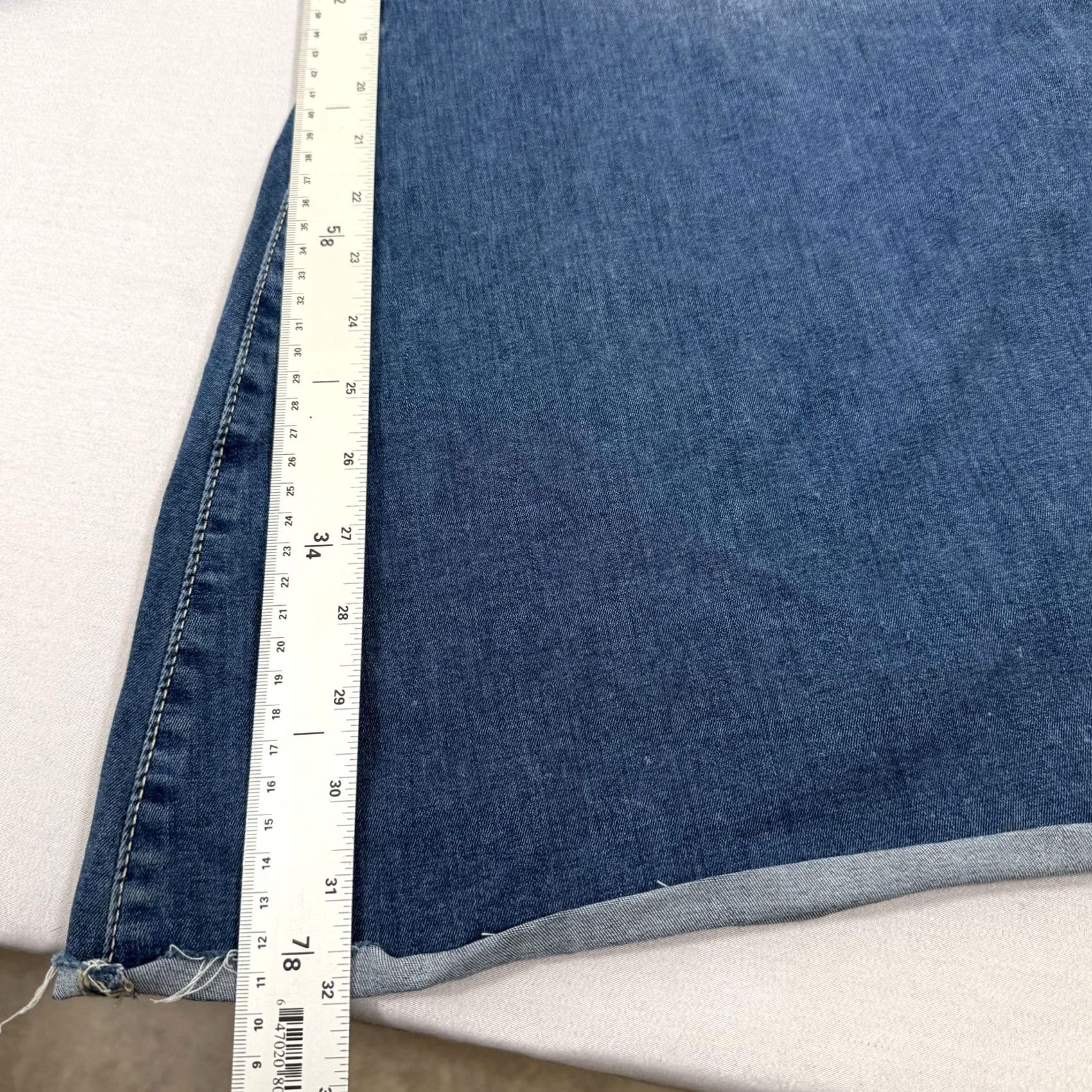 Free People Free People Jeans Womens 31 Blue Bell Bottom Super Flare Stretch Denim Pants Size 24" / US 00 / IT 34 - 5 Thumbnail