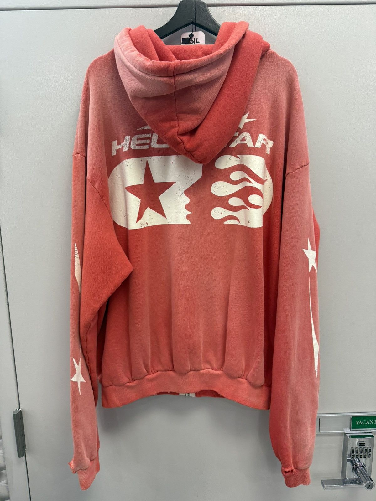 HELLSTAR Hellstar Red Washed Zip Up Hoodie Size US L / EU 52-54 / 3 - 4 Thumbnail