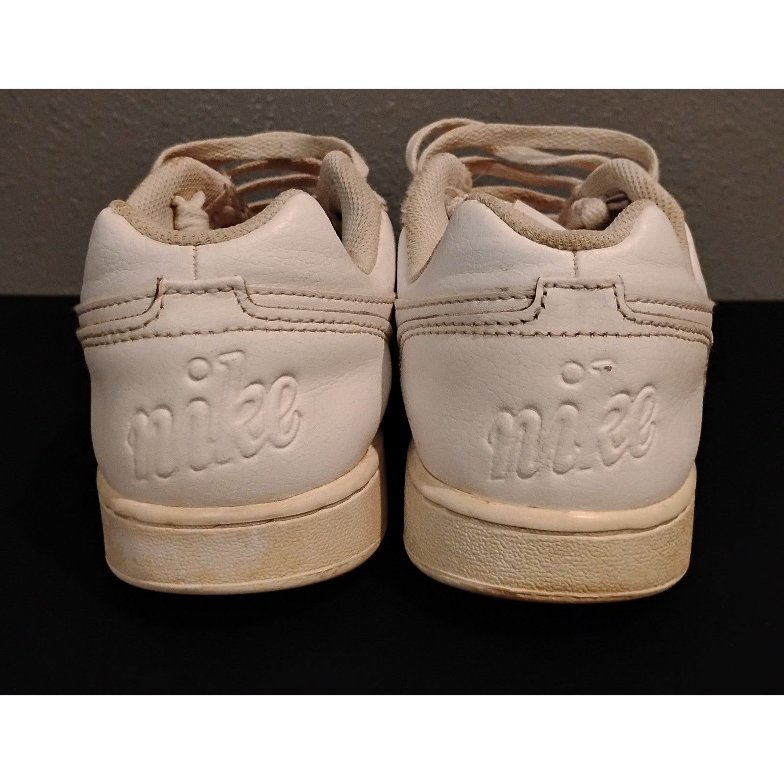 Nike (8) Nike Ebernon White Leather Low Cut Sneakers Size US 8 / IT 38 - 6 Thumbnail