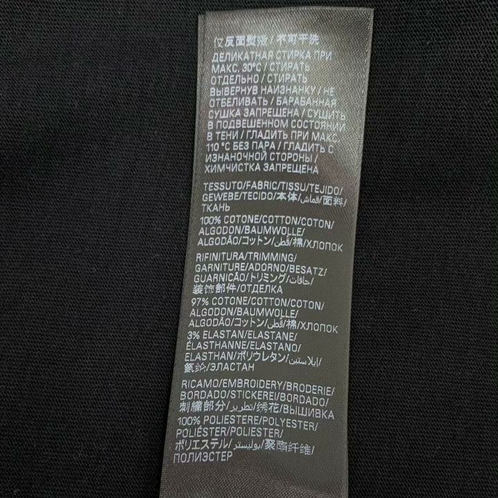 Balenciaga Balenciaga 2024 Black Logo Embroidered Cotton T-Shirt Size US M / EU 48-50 / 2 - 7 Thumbnail