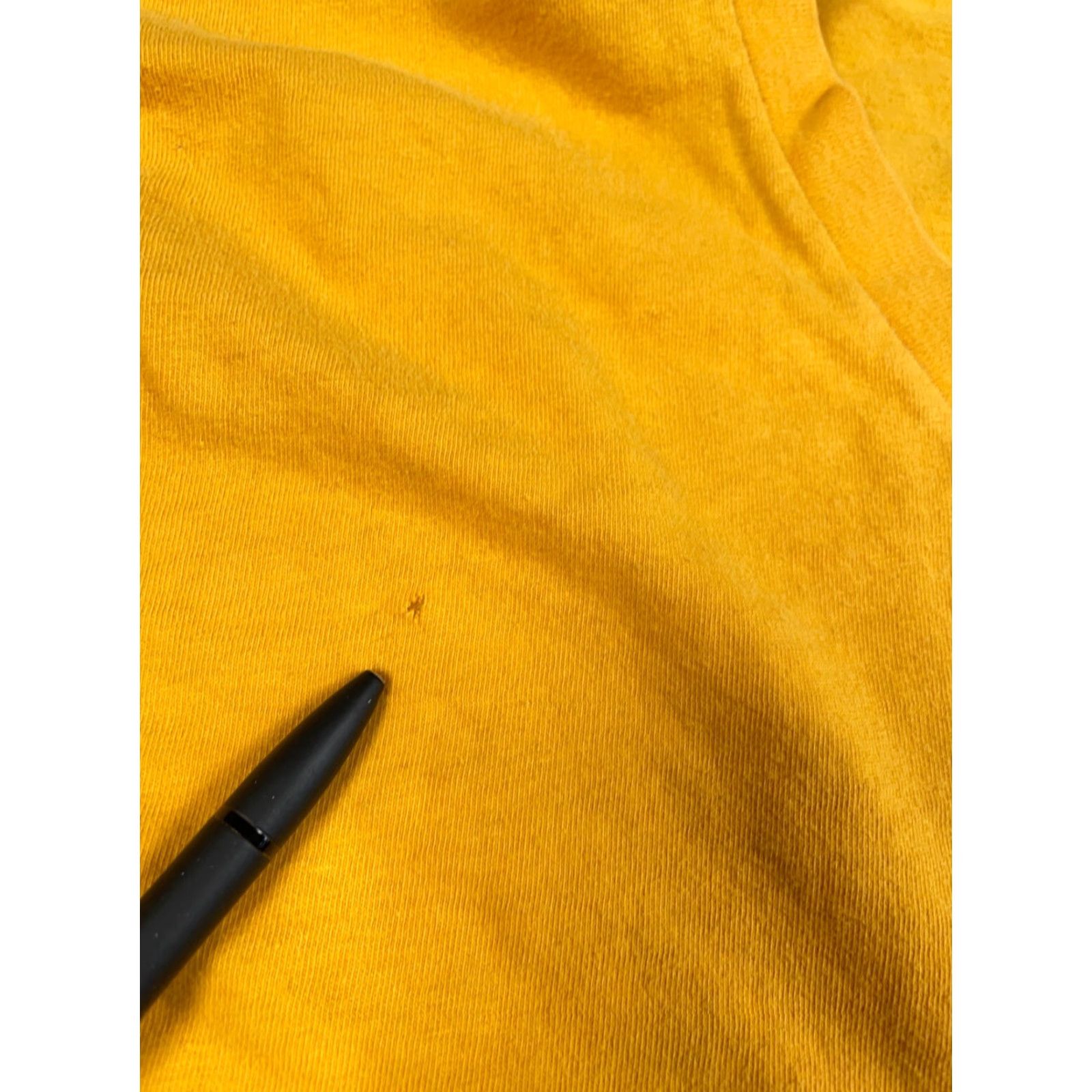 Vintage VINTAGE Distressed 90s V-Neck T-Shirt Adult 2XLT Dark Yellow Single Stitch Cotton Mens Size US XXL / EU 58 / 5 - 6 Thumbnail