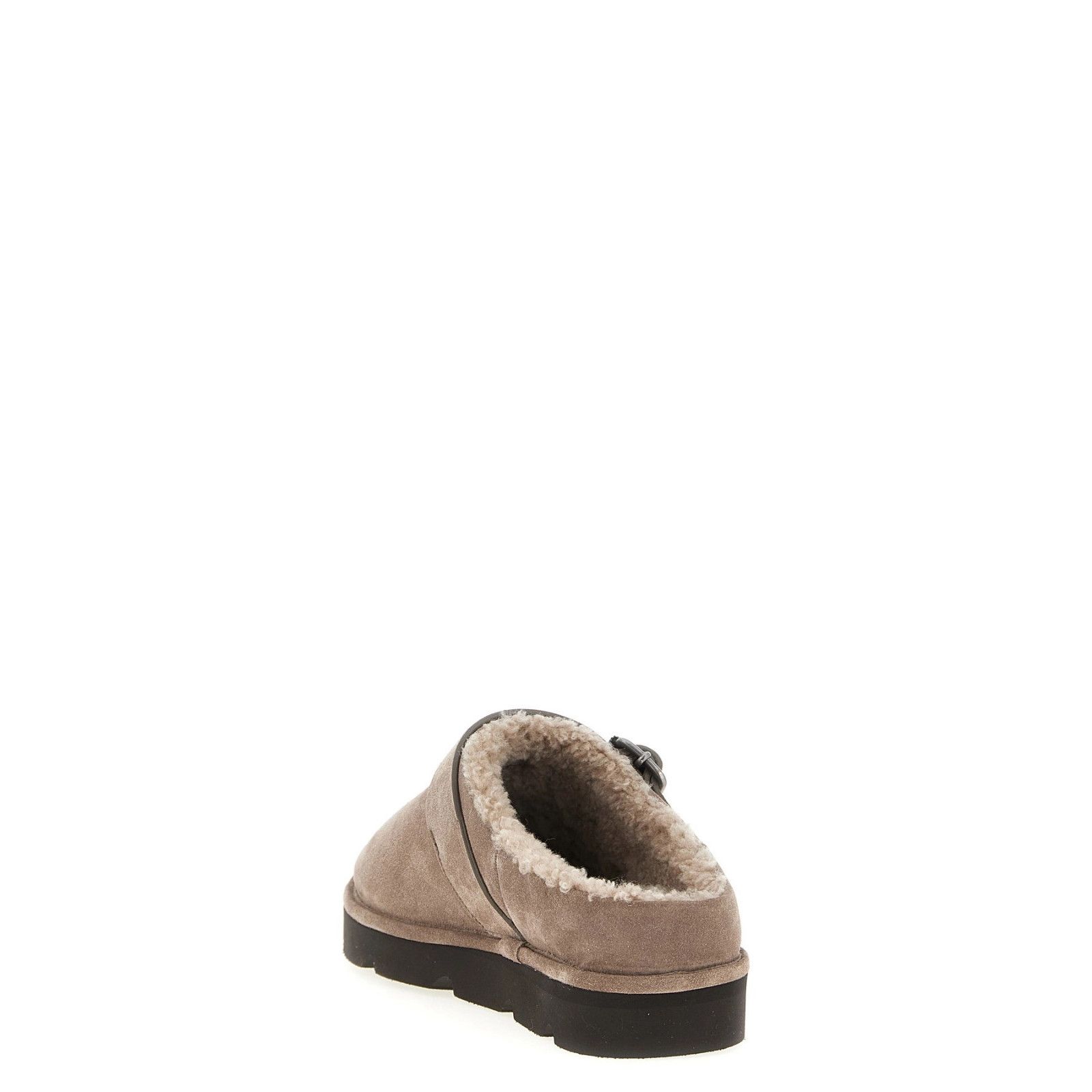 Brunello Cucinelli BRUNELLO CUCINELLI Monile Beige Suede Sabots New & Authentic Size US 7 / IT 37 - 3 Thumbnail