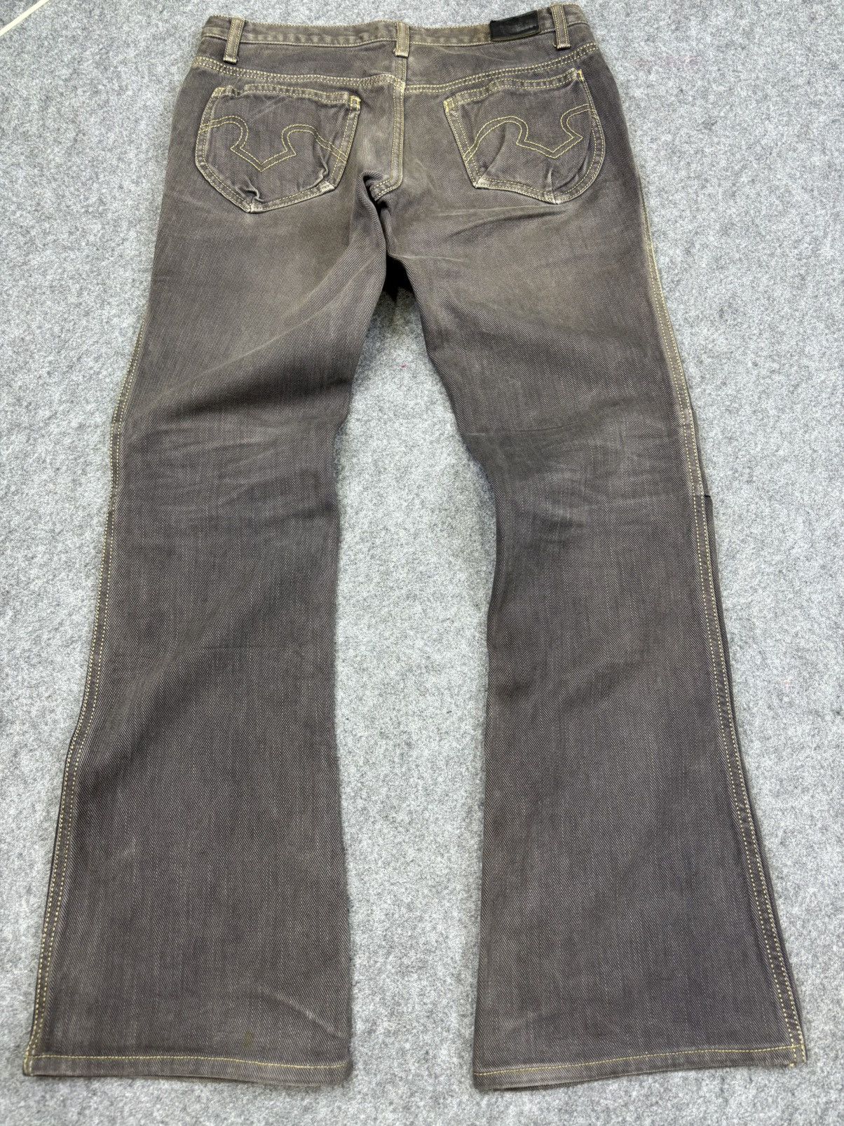 Obelisk Obelisk Japanese Designer Low Rise Flare Jeans F767 Size US 29 - 15 Thumbnail