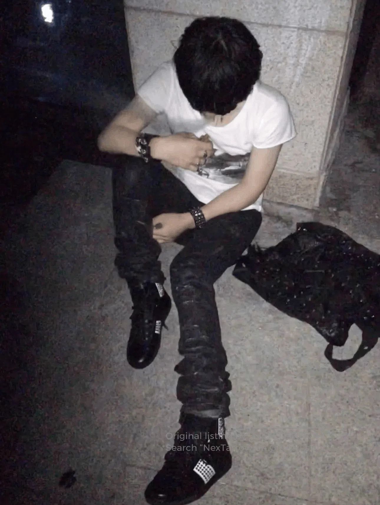 Saint Laurent Paris Black High-Top Studded Sneakers Size 7. Size US 7 / EU 40 - 9 Thumbnail