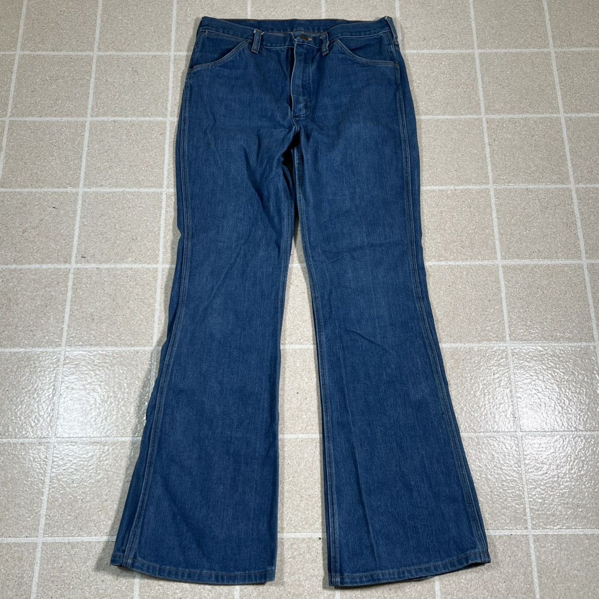 Wrangler Vintage Wrangler Flare Jeans 31x31 "No Fault" Blue Denim Size US 31 - 6 Thumbnail