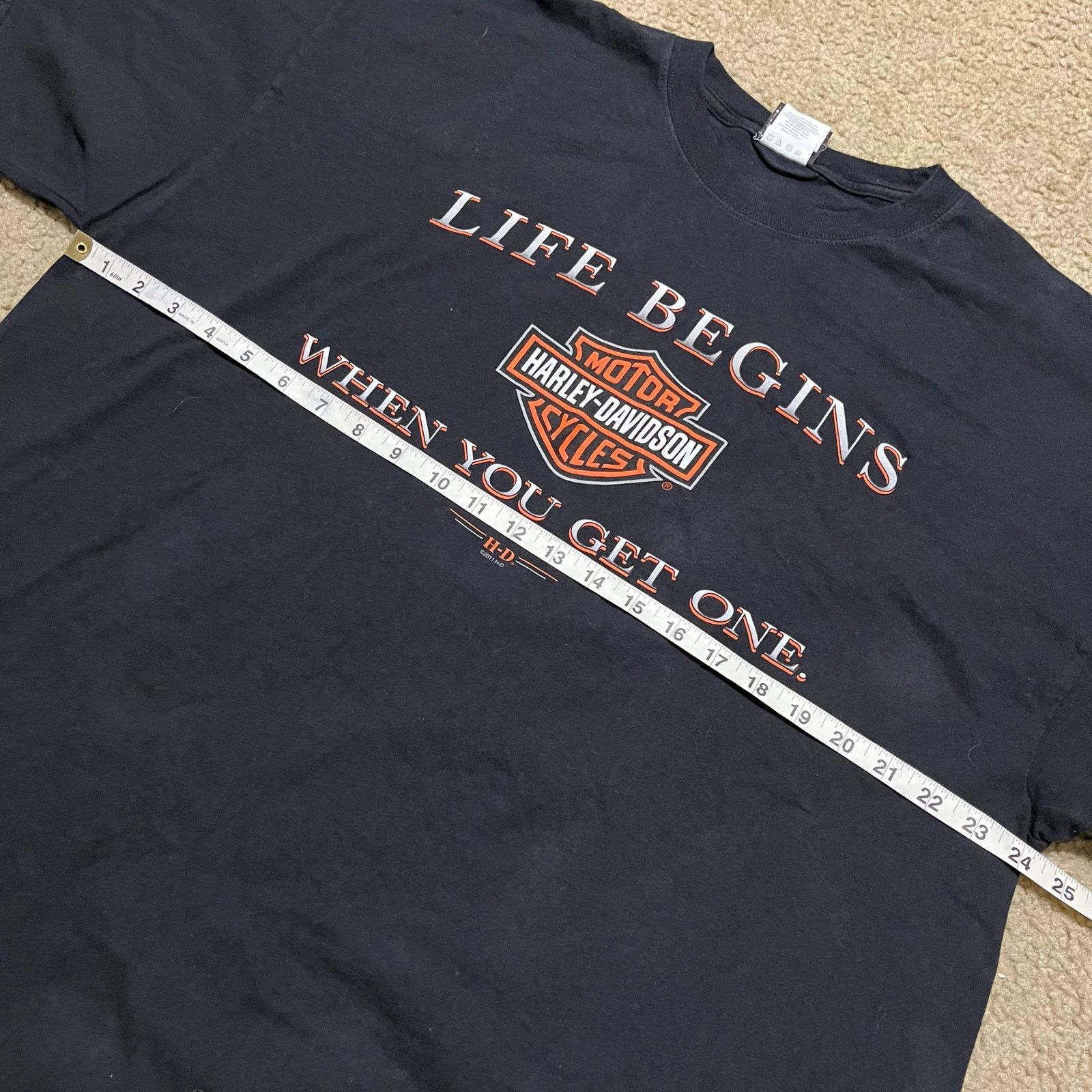 Harley Davidson Harley Davidson Double Sided Graphic Black Shirt 2XL Size US XXL / EU 58 / 5 - 6 Thumbnail