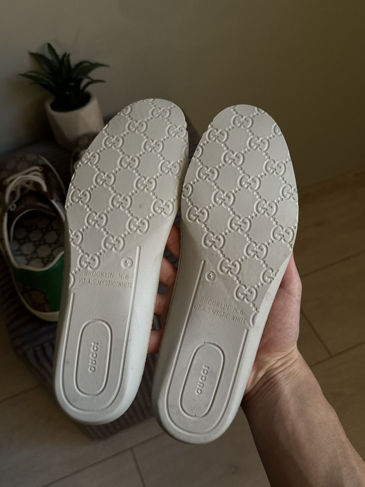 Gucci Gucci Fake Not Ace GG Monogram Sneakers Size US 6.5 / EU 39-40 - 16 Thumbnail
