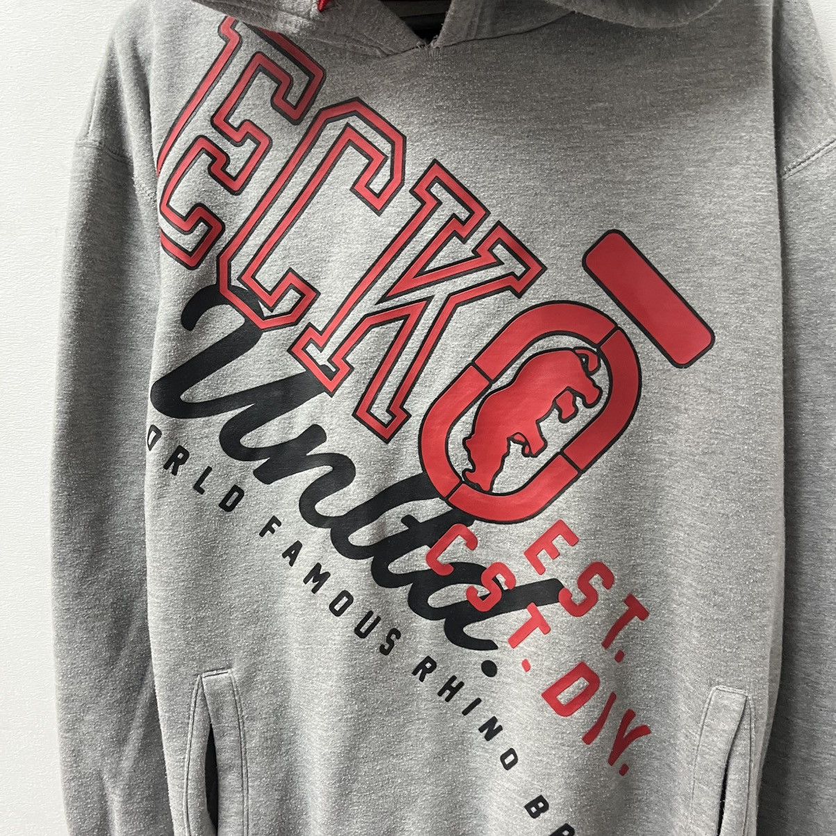 Ecko Unltd. Vintage Ecko Unltd Hoodie Big Logo Grey Size S Size US S / EU 44-46 / 1 - 7 Thumbnail