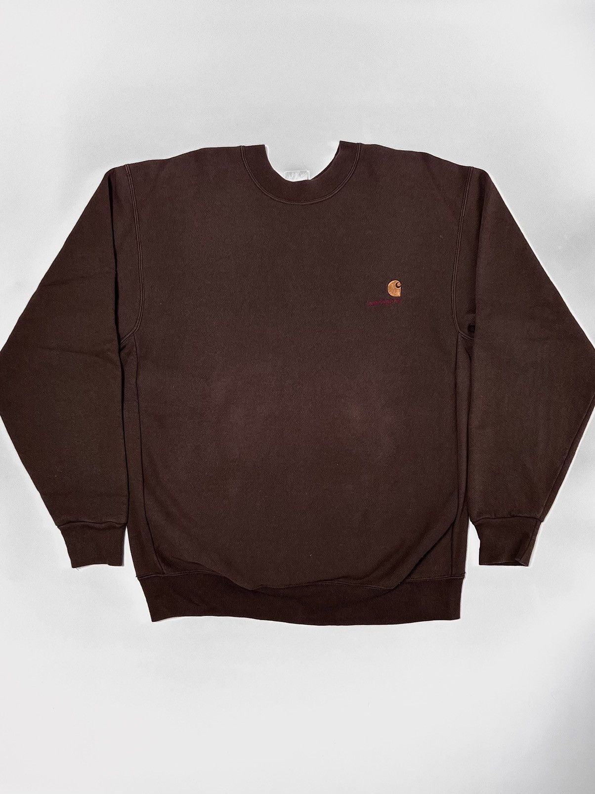 Carhartt 1980s Carhartt Brown Sweatshirt 80s Vintage Oakley Stussy Size US XL / EU 56 / 4 - 7 Thumbnail