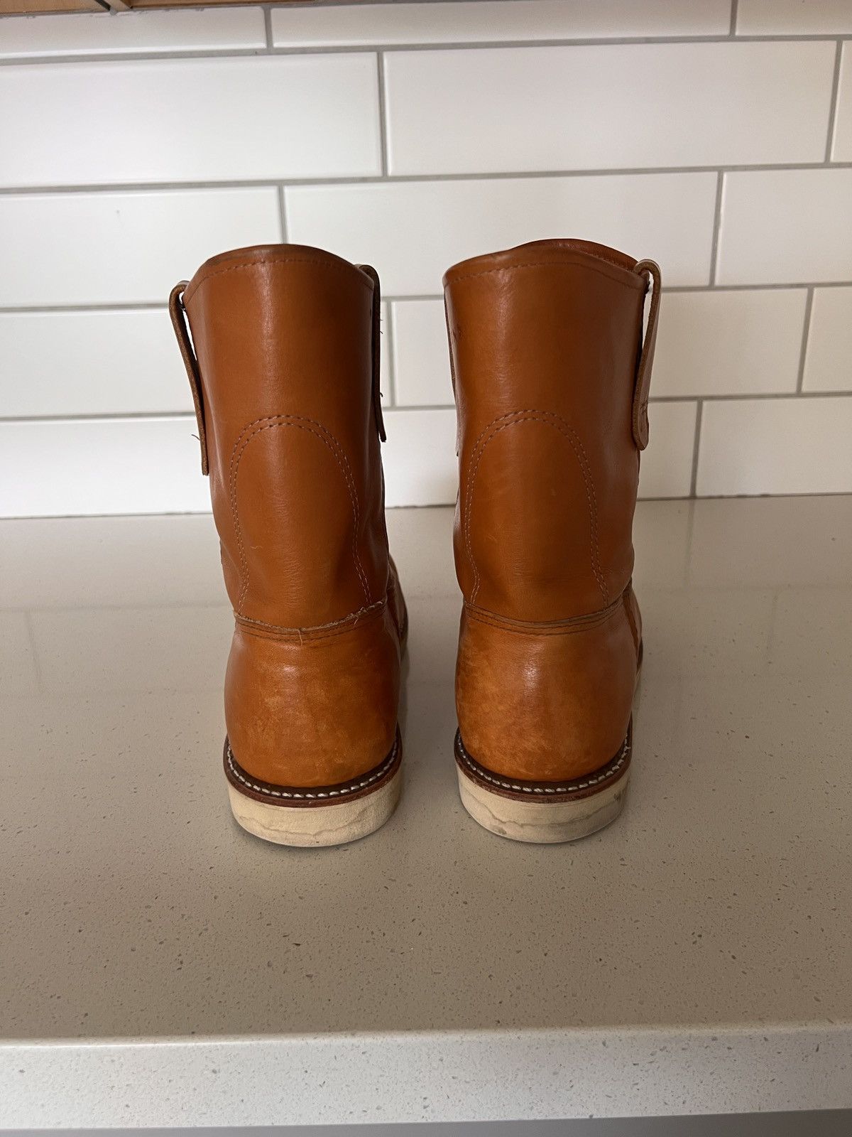 Red Wing Red Wing Pull-On Boots – Red Leather – Vibram Sole – 10D Size US 10 / EU 43 - 3 Thumbnail
