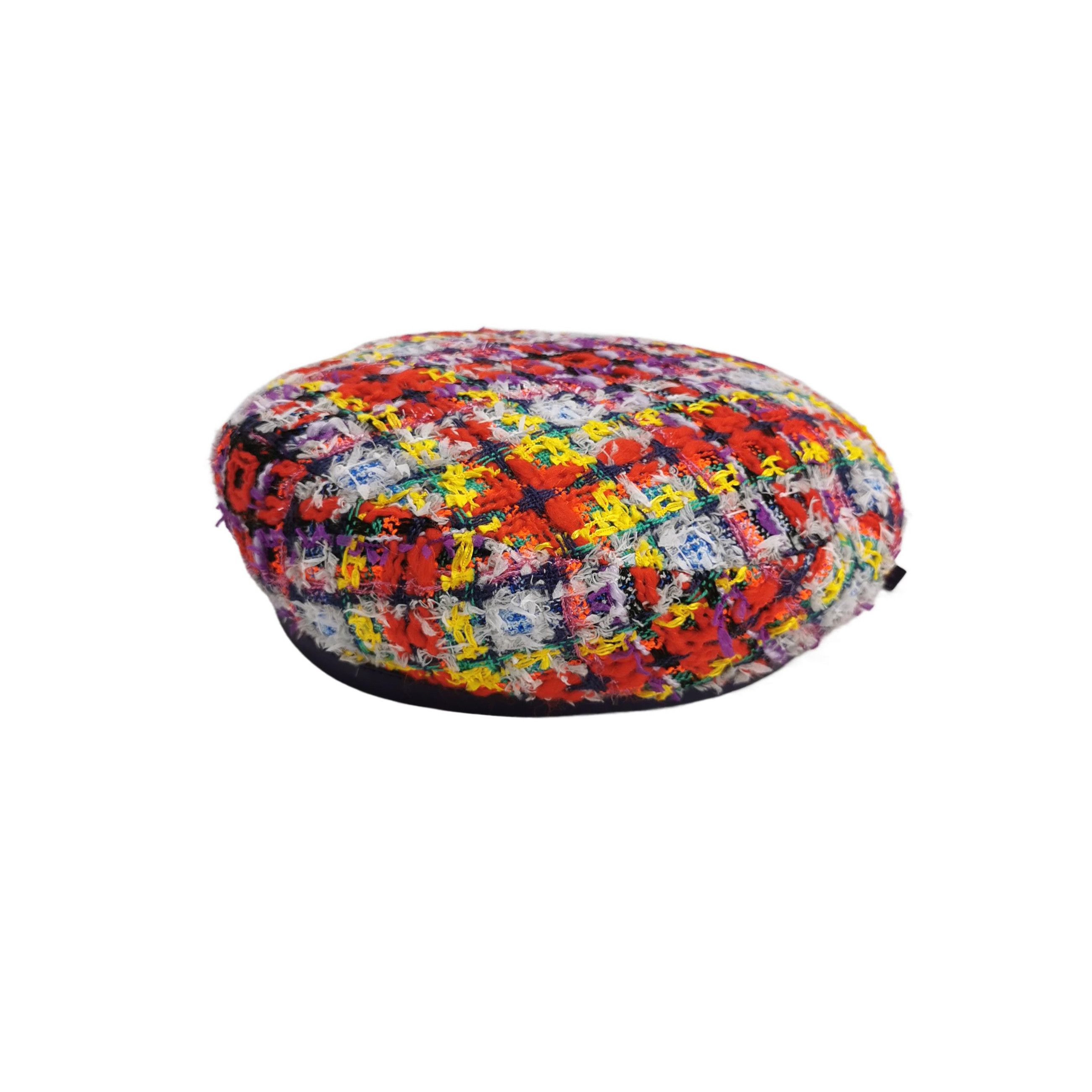 Gucci Gucci Multi-Color Tweed Beret Size M Size ONE SIZE - 1 Thumbnail