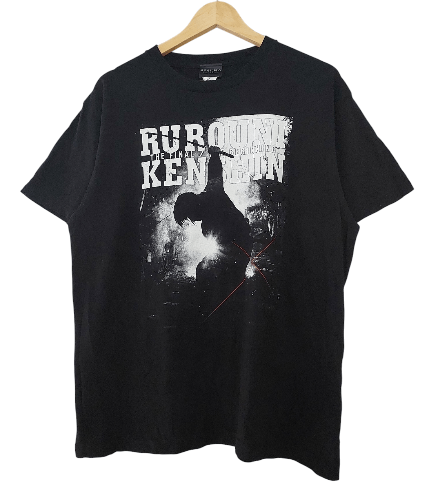 Anime × Japanese Brand RUROUNI KENSHIN LIVE ACTION MOVIE SAMURAI X ANIME T-SHIRT Size US L / EU 52-54 / 3 - 1 Thumbnail
