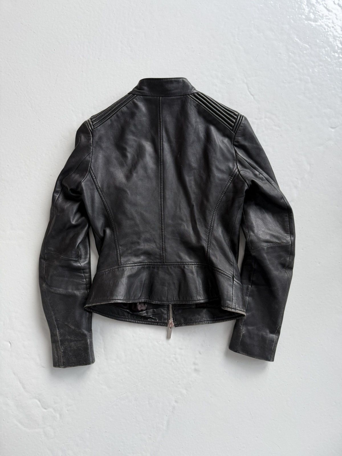 Vintage Vintage archive y2k sheep leather biker jacket Size S / US 4 / IT 40 - 2 Thumbnail