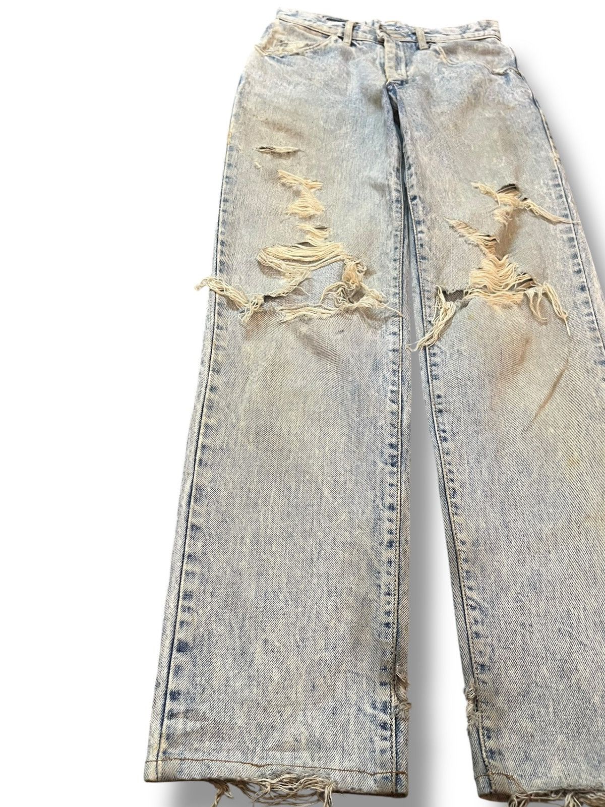 Edwin Vintage Edwin Ripped Distressed Denim Size US 27 - 3 Thumbnail