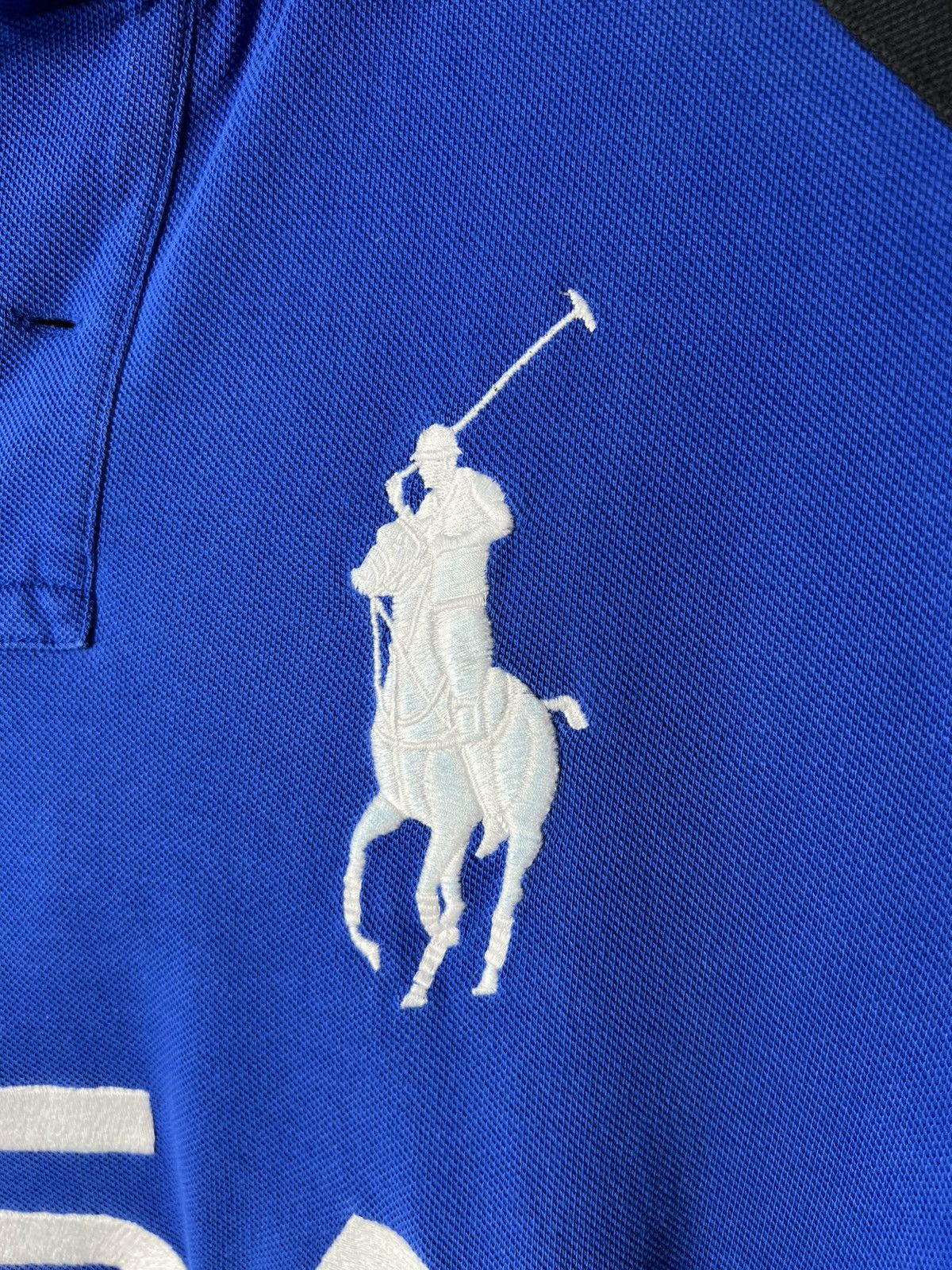 Polo Ralph Lauren Polo Ralph Lauren Blue White USA LXVII 2 Big Pony Polo Shirt Size US M / EU 48-50 / 2 - 4 Thumbnail