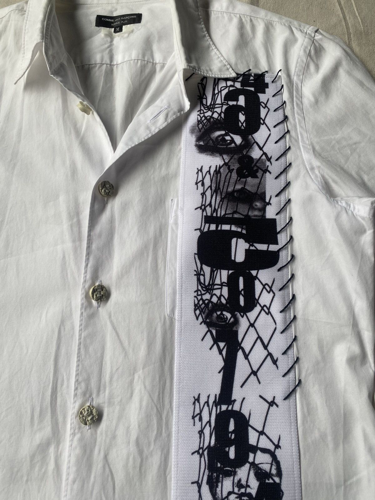 Comme des Garcons Homme Plus Comme des Garcons Homme Plus SS2013 ‘Eyes’ Longsleeve Shirt Size US M / EU 48-50 / 2 - 2 Thumbnail