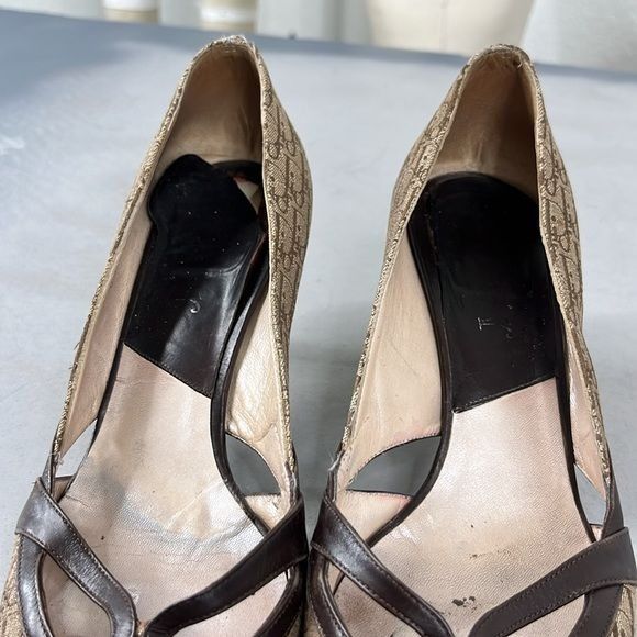 Dior VTG Dior Logo Mania Signature Canvas Leather Point Toe 90s H Size US 8 / IT 38 - 8 Thumbnail