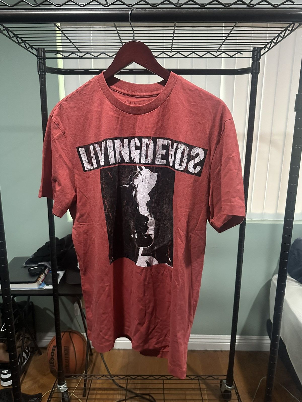 Allsaints Allsaints t-shirt blushed red Size US S / EU 44-46 / 1 - 1 Thumbnail