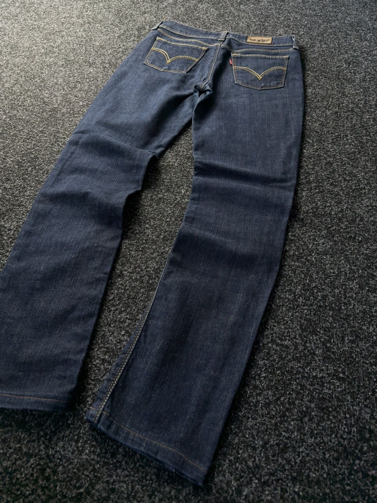 Levi's Y2K 00s Levi’s 417 Straight Fit Denim Jeans Dark Wash Size 30" / US 8 / IT 44 - 11 Thumbnail