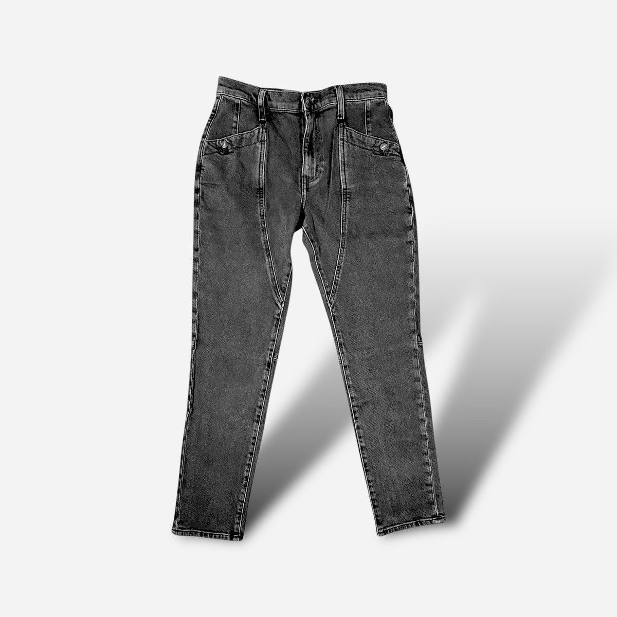 Free People Free People Wmn’s Black Skinny Mid Rise Slim Fit Jeans Sz 26 Size 26" / US 2 / IT 38 - 5 Thumbnail