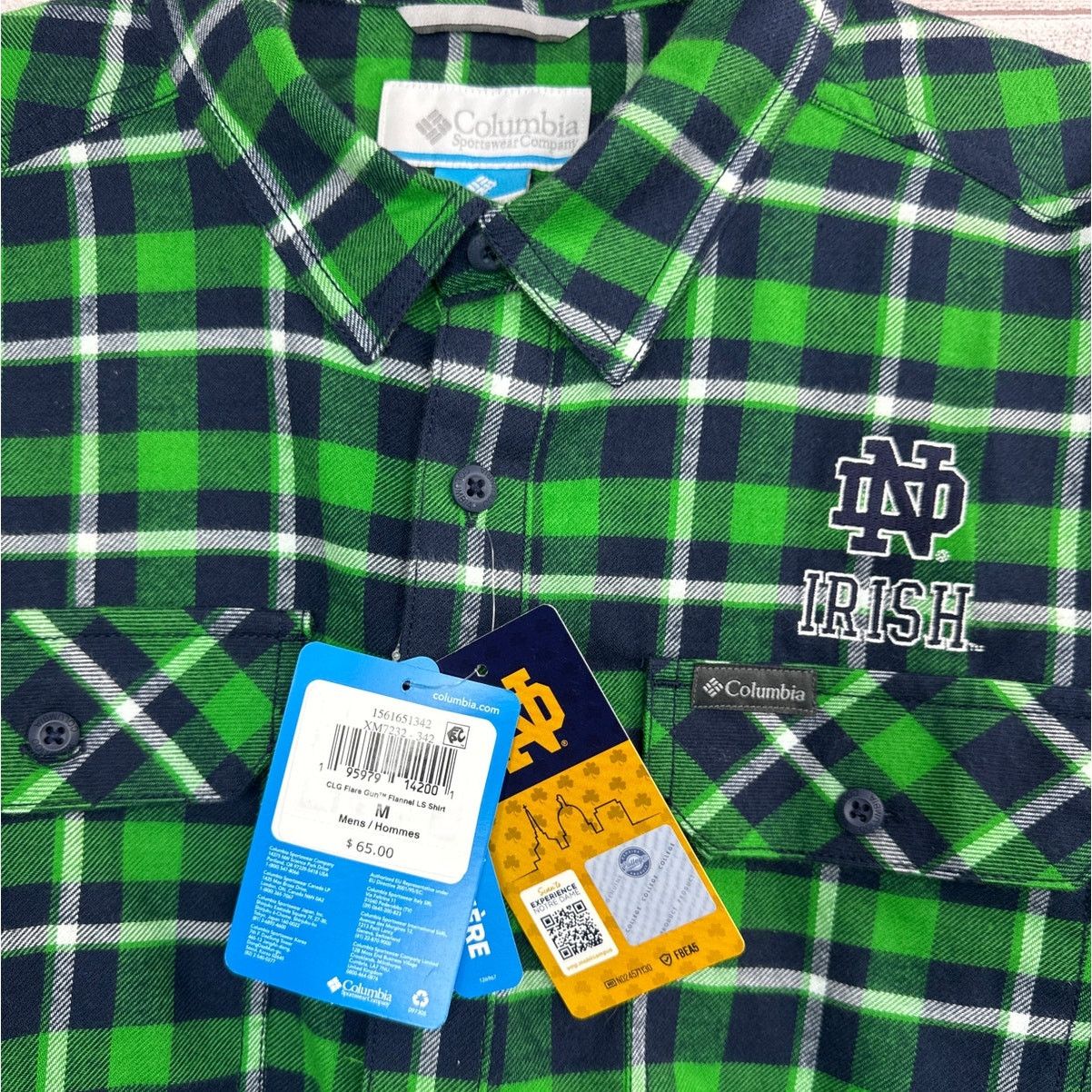 Columbia Columbia Notre Dame Fighting Irish Flare Gun Long Sleeve Size US M / EU 48-50 / 2 - 6 Thumbnail