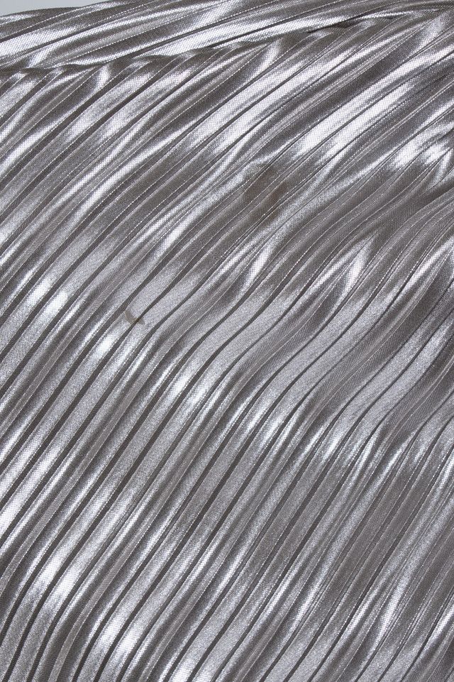 Other Saloni, metallic pleated skirt Size 28" / US 6 / IT 42 - 8 Thumbnail