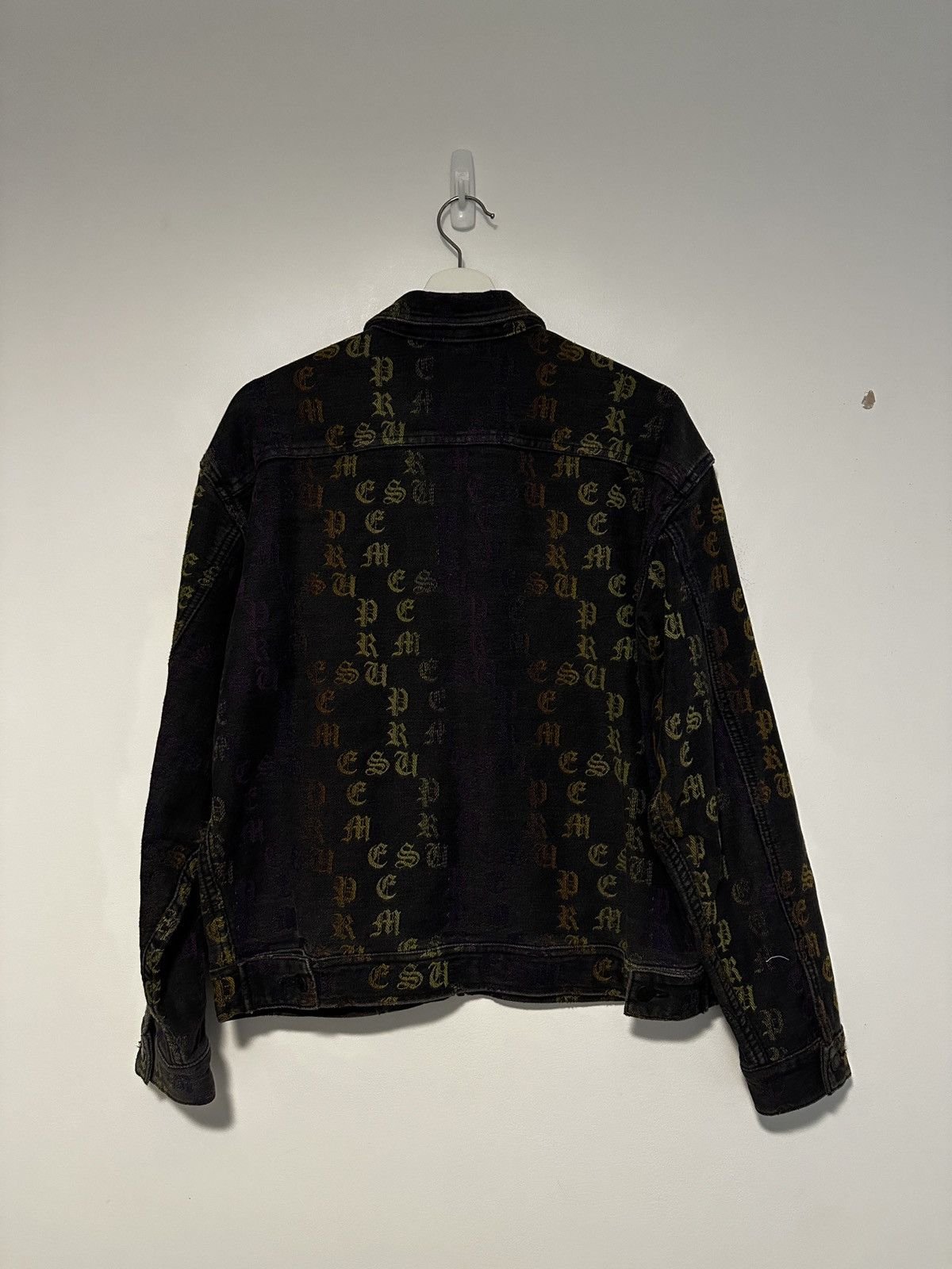 Supreme Supreme SS22 Gradient Jacquard Denim Work Jacket Size US S / EU 44-46 / 1 - 2 Thumbnail