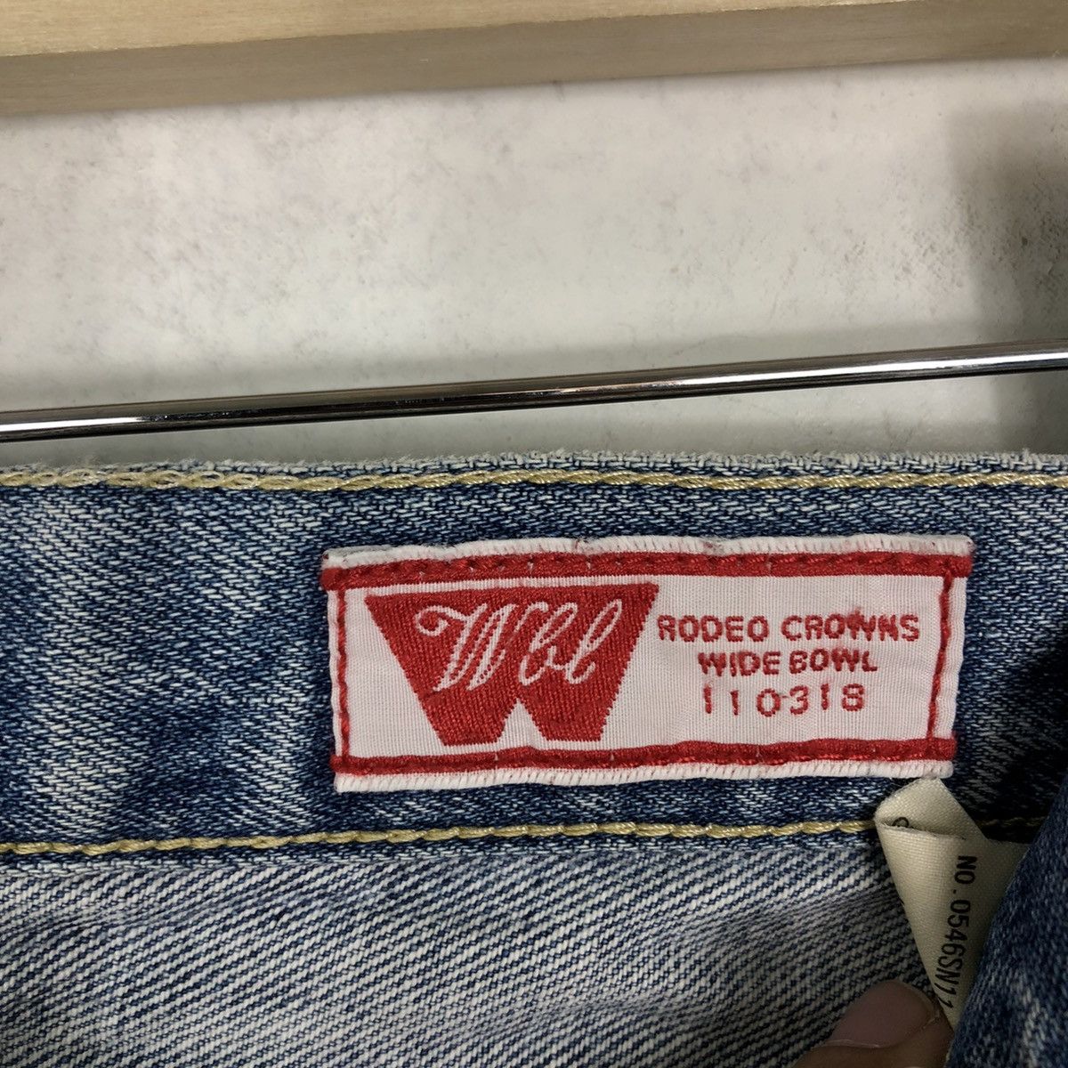 Japanese Brand 🔥VINTAGE RODEO CROWNS DISTRESSED JEANS PUNK DESIGN Size US 35 - 13 Thumbnail