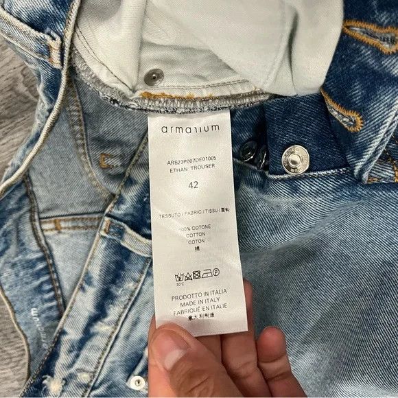 Other Armarium Women 'Ethan' Trouser Jeans Made in Italy Sz 42 Size 28" / US 6 / IT 42 - 5 Thumbnail