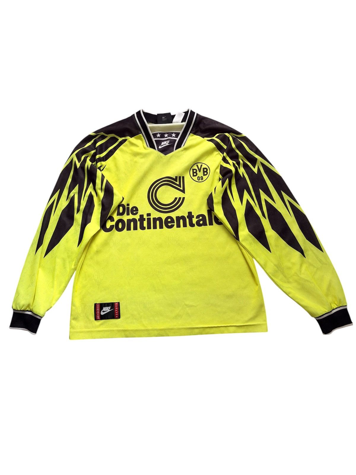 Nike Nike 1994-95 Borussia Dortmund Longsleeve Jersey Tees Size US M / EU 48-50 / 2 - 1 Thumbnail