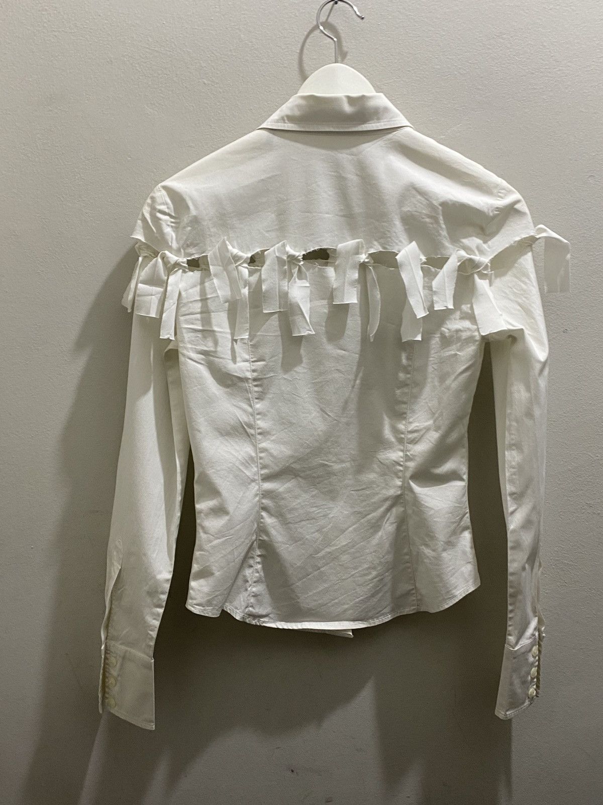 Frankie Morello FRANKIE MORELLO WHITE COTTON SHIRT Size M / US 6-8 / IT 42-44 - 2 Thumbnail