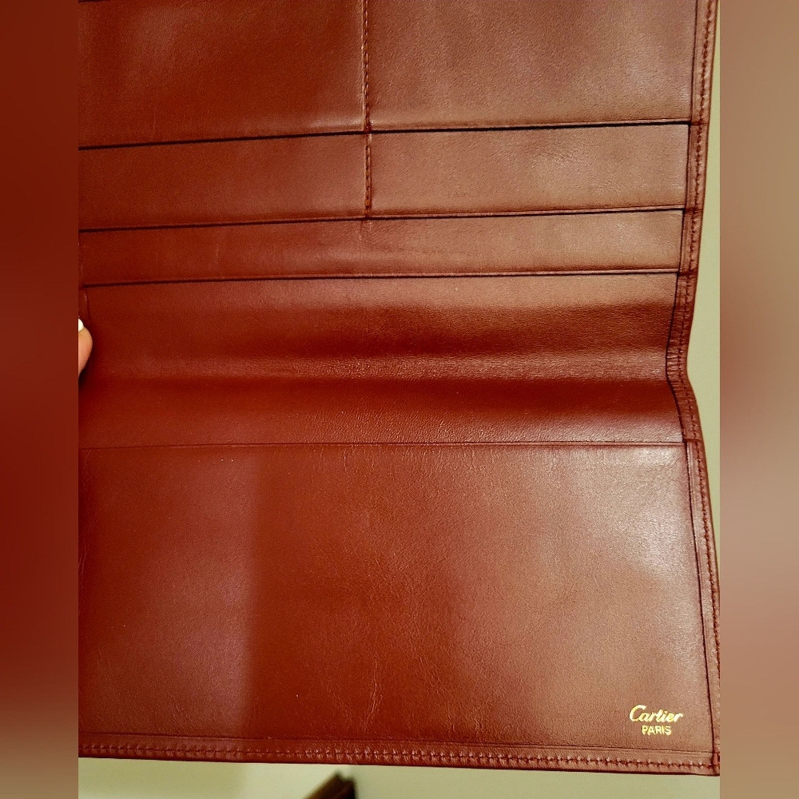 Cartier CARTIER Cartier Must De Cartier Leather Wallet Passport Size ONE SIZE - 3 Thumbnail