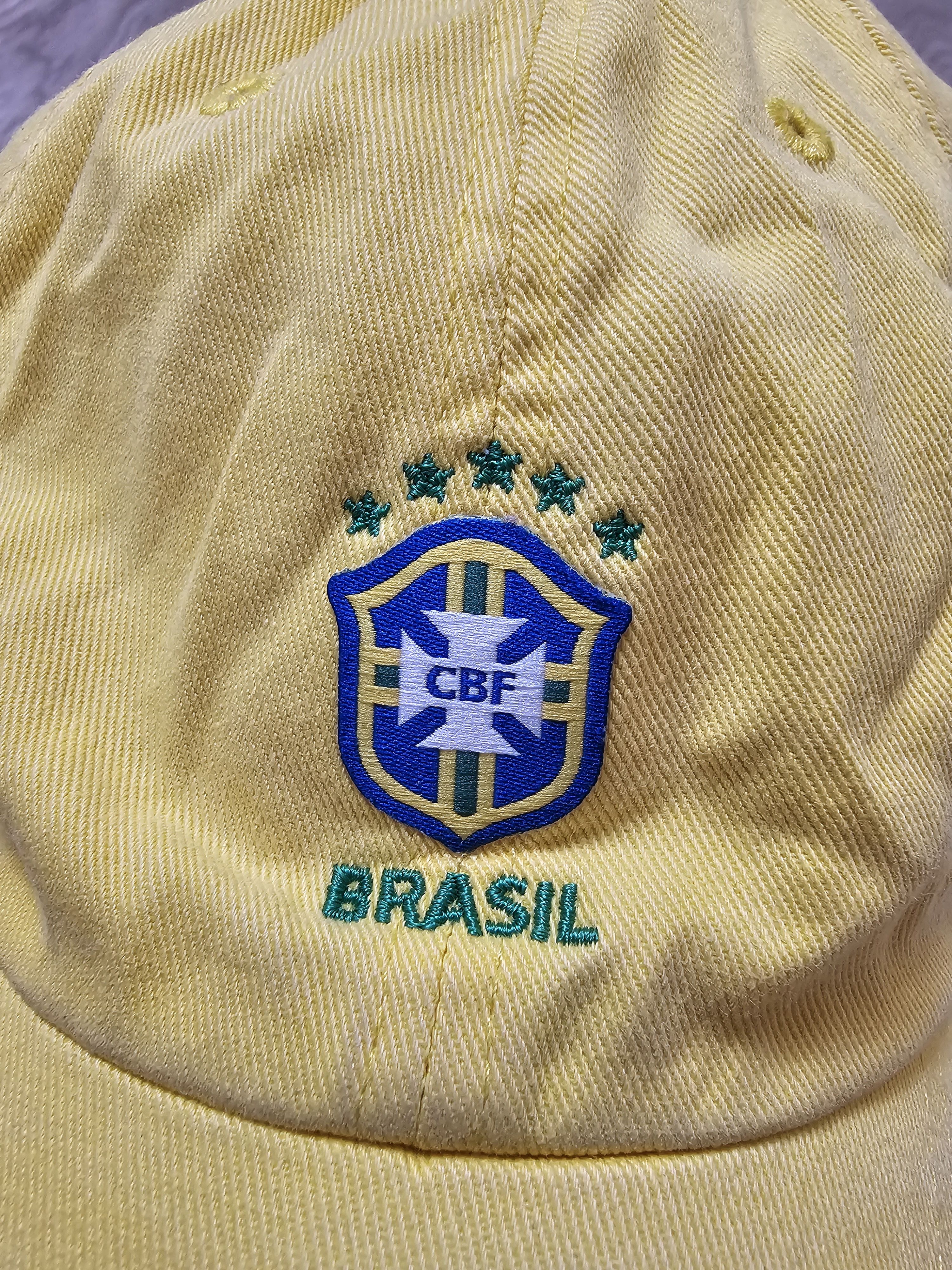 Nike × Vintage BRAZIL 2006 VINTAGE CAP YELLOW CAP FOOTBALL HAT SOCCER CAP Size ONE SIZE - 4 Thumbnail