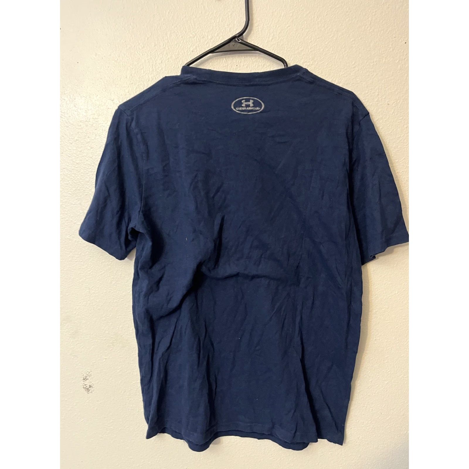 Under Armour Under Armour T-Shirt Men’s Short Sleeve Navy Crew Neck Heatgear Cotton Logo Graphic Size US M / EU 48-50 / 2 - 2 Thumbnail