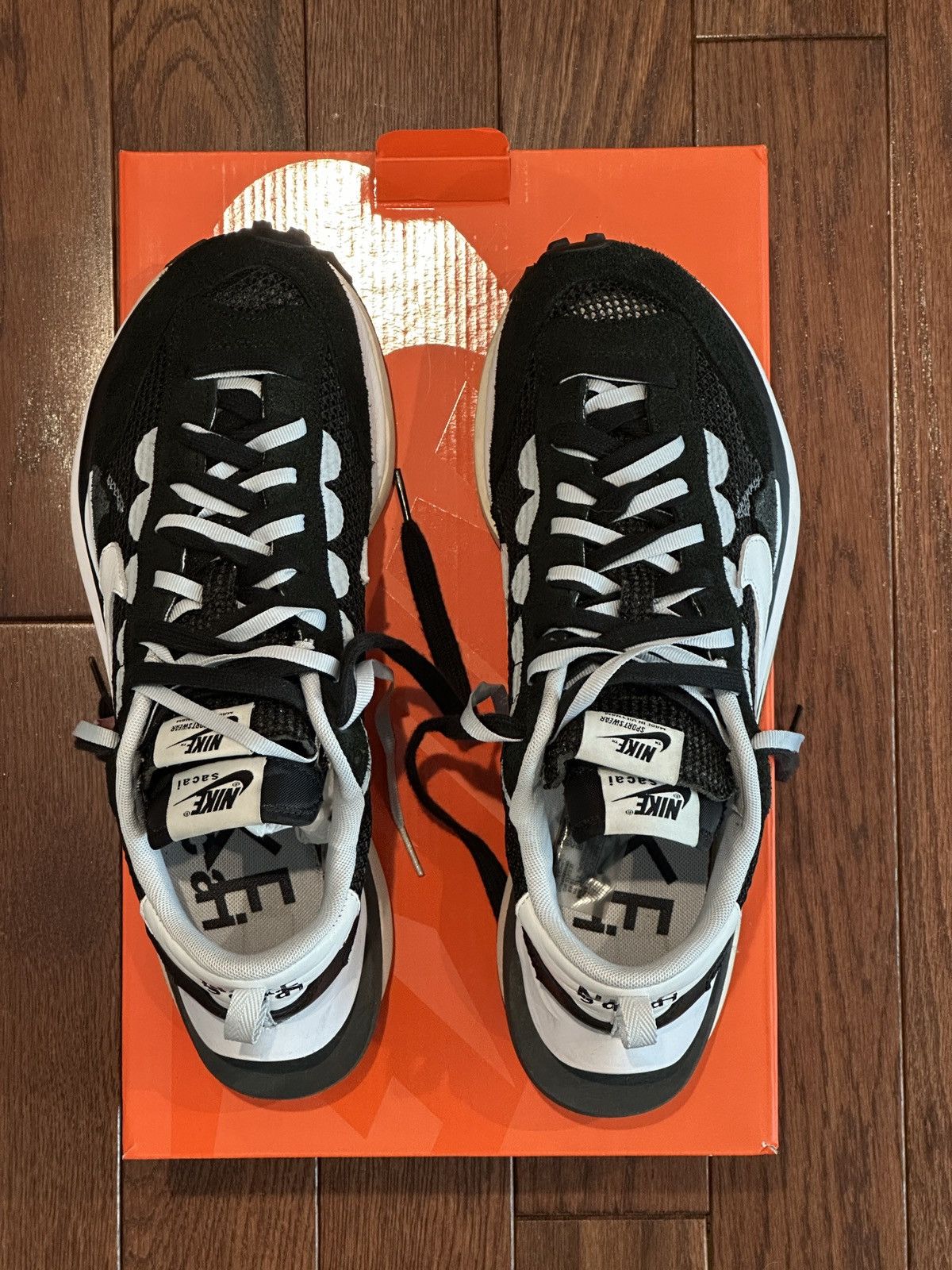 Nike × Sacai Nike Sacai Vaporwaffle. Black and White Size US 9.5 / EU 42-43 - 3 Thumbnail